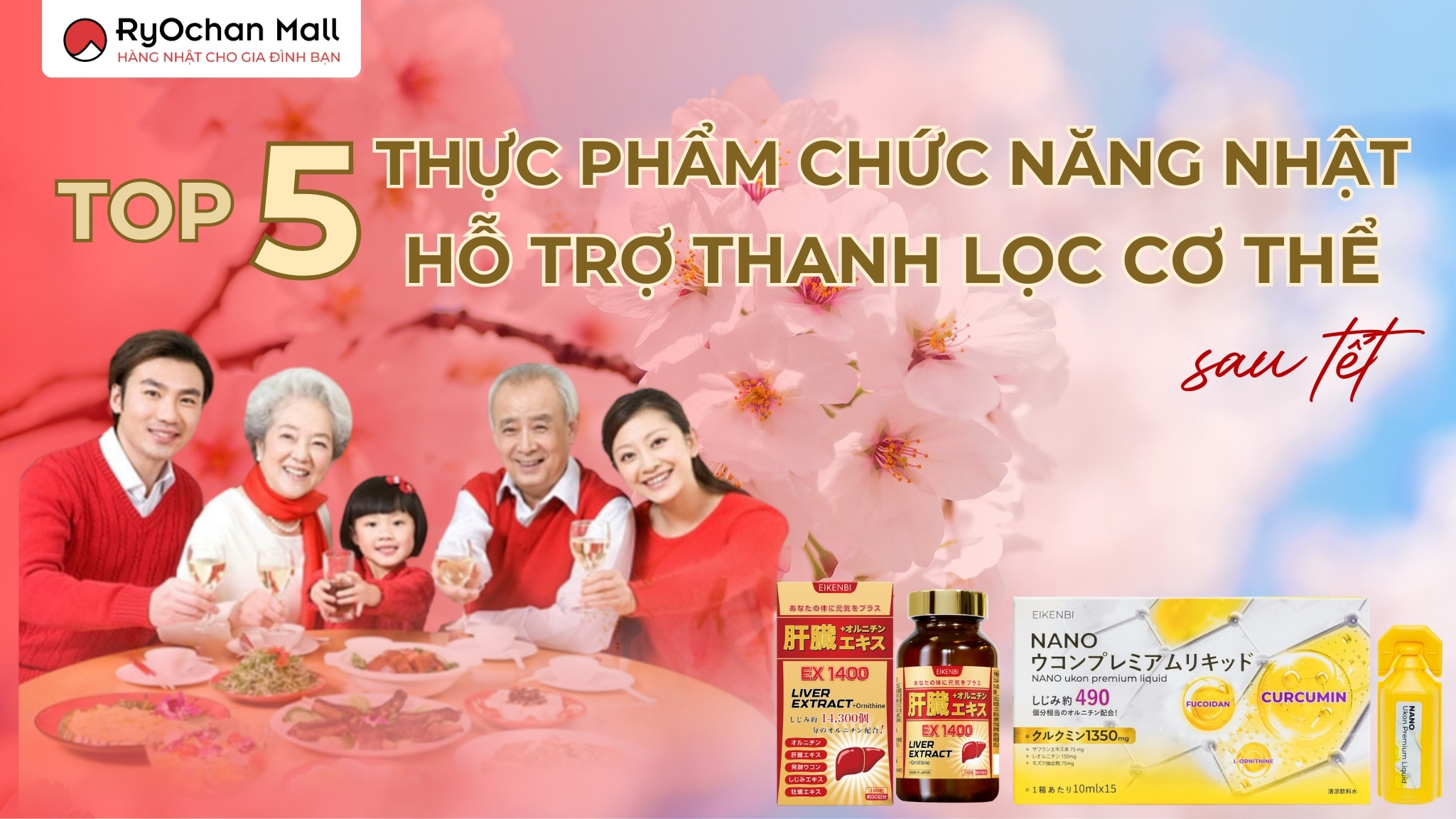 Top 5 Thực Phẩm Chức Năng Nhật Hỗ Trợ Thanh Lọc Cơ Thể Sau Tết