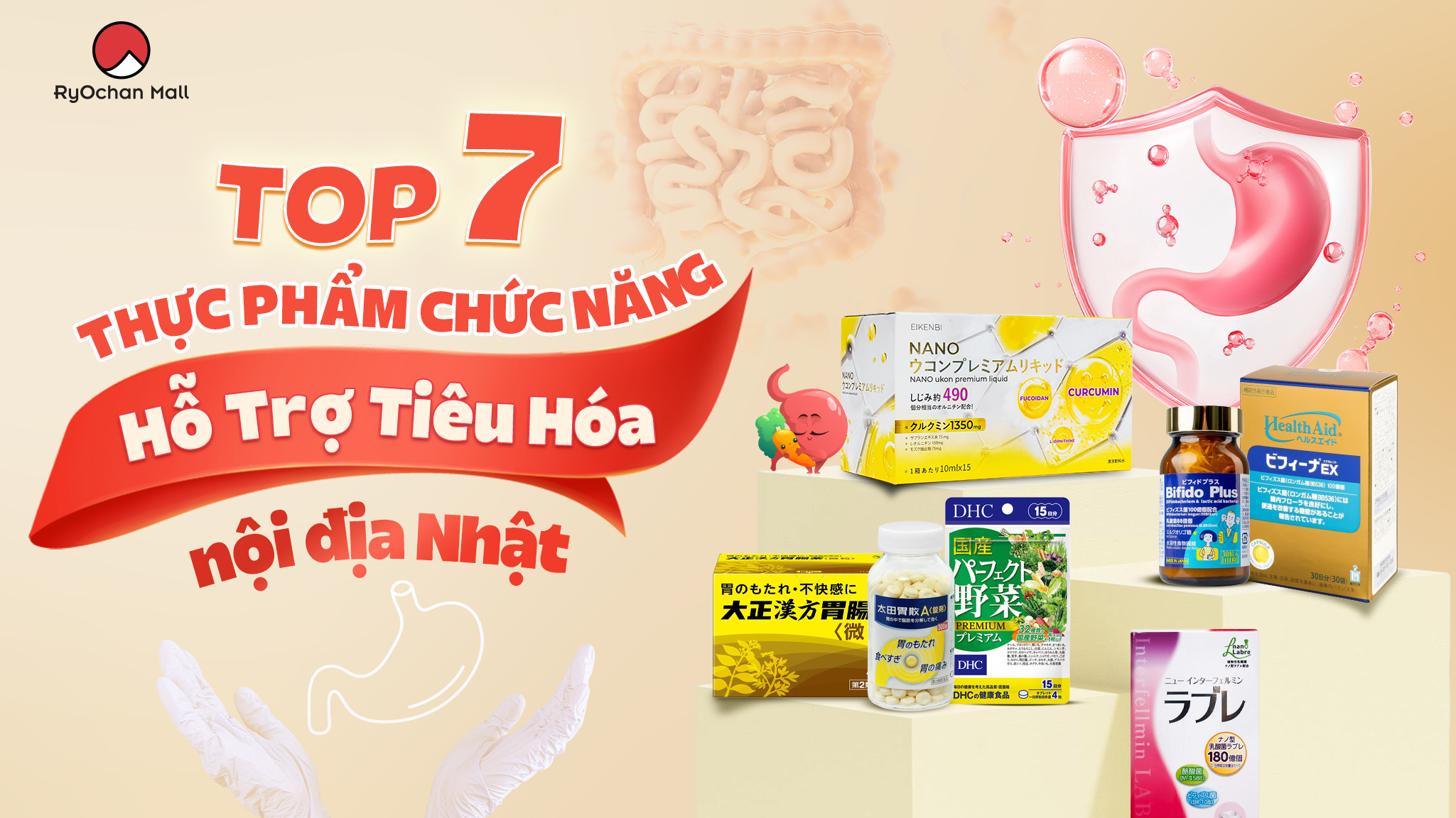 Top 7 Thực Phẩm Chức Năng Hỗ Trợ Tiêu Hóa Nội Địa Nhật Bản