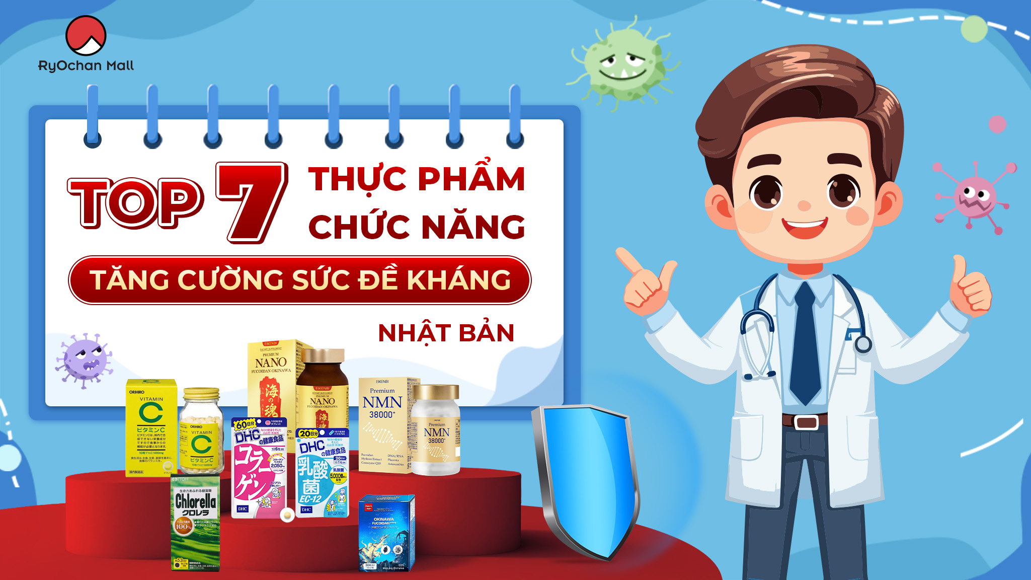 Top 7 Thực Phẩm Chức Năng Tăng Cường Sức Đề Kháng Nhật Bản