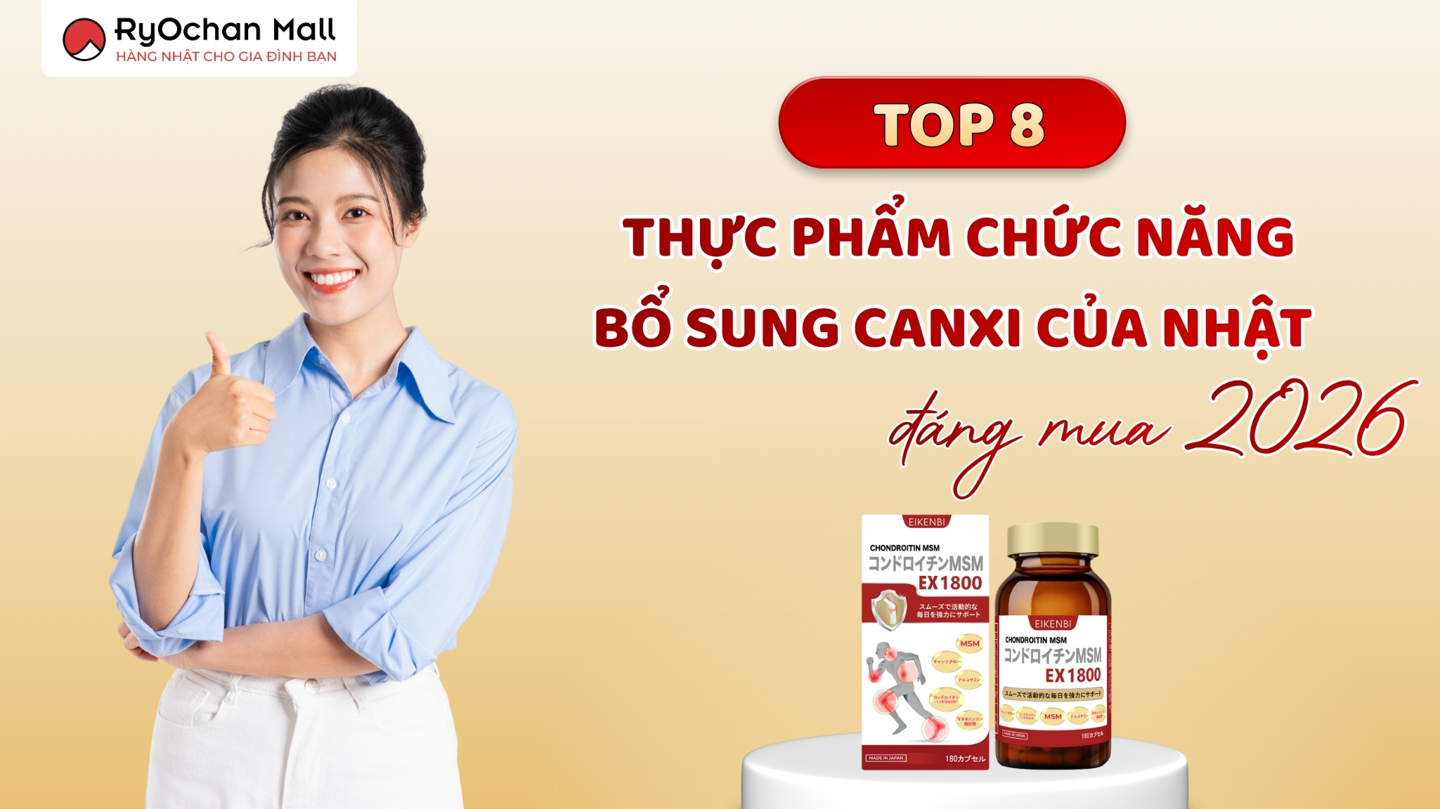 Top 8 Thực Phẩm Chức Năng Bổ Sung Canxi Của Nhật Đáng Mua 2026