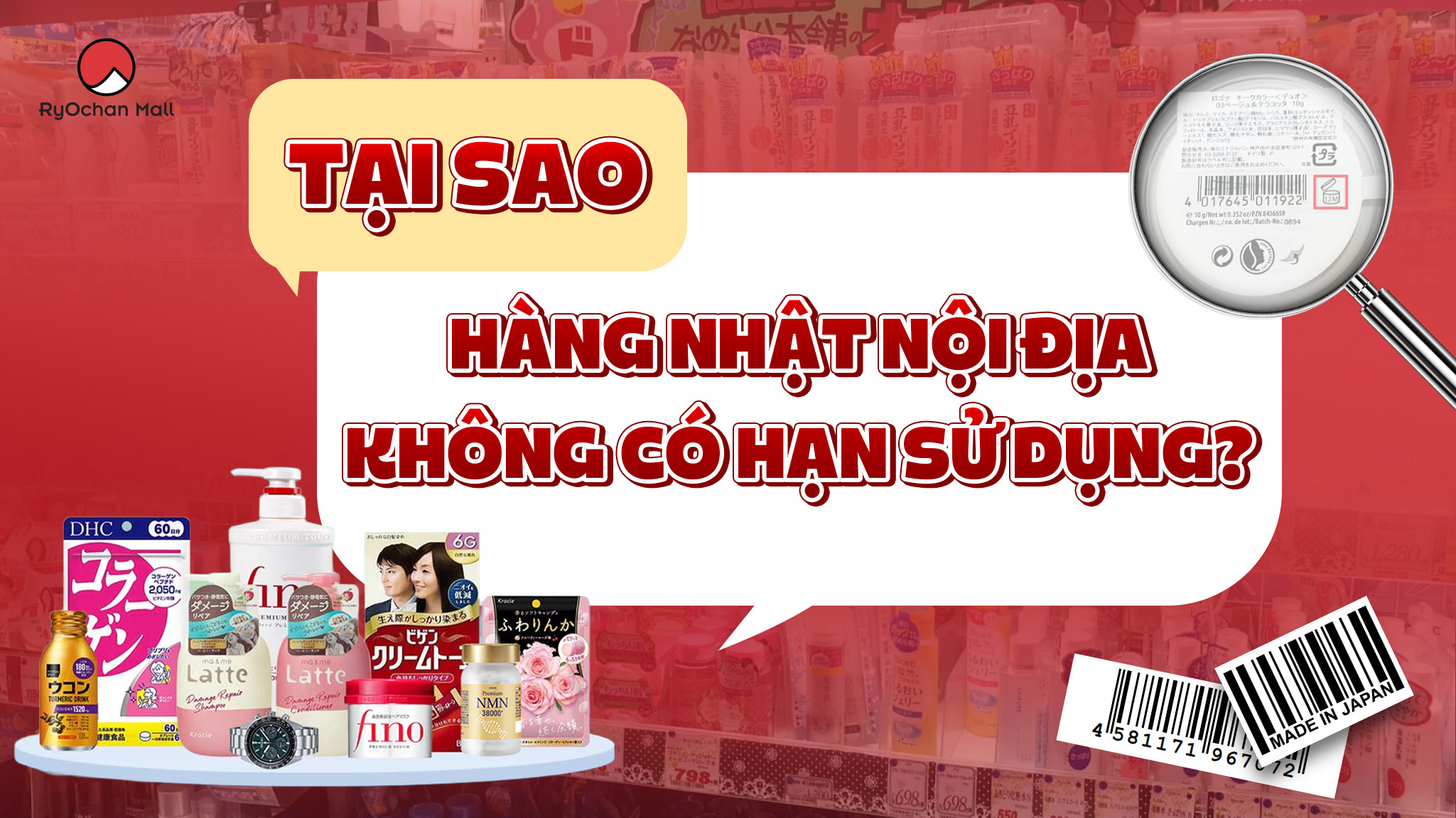Vì Sao Hàng Nội Địa Nhật Không Có Ngày Sản Xuất Và Hạn Sử Dụng?