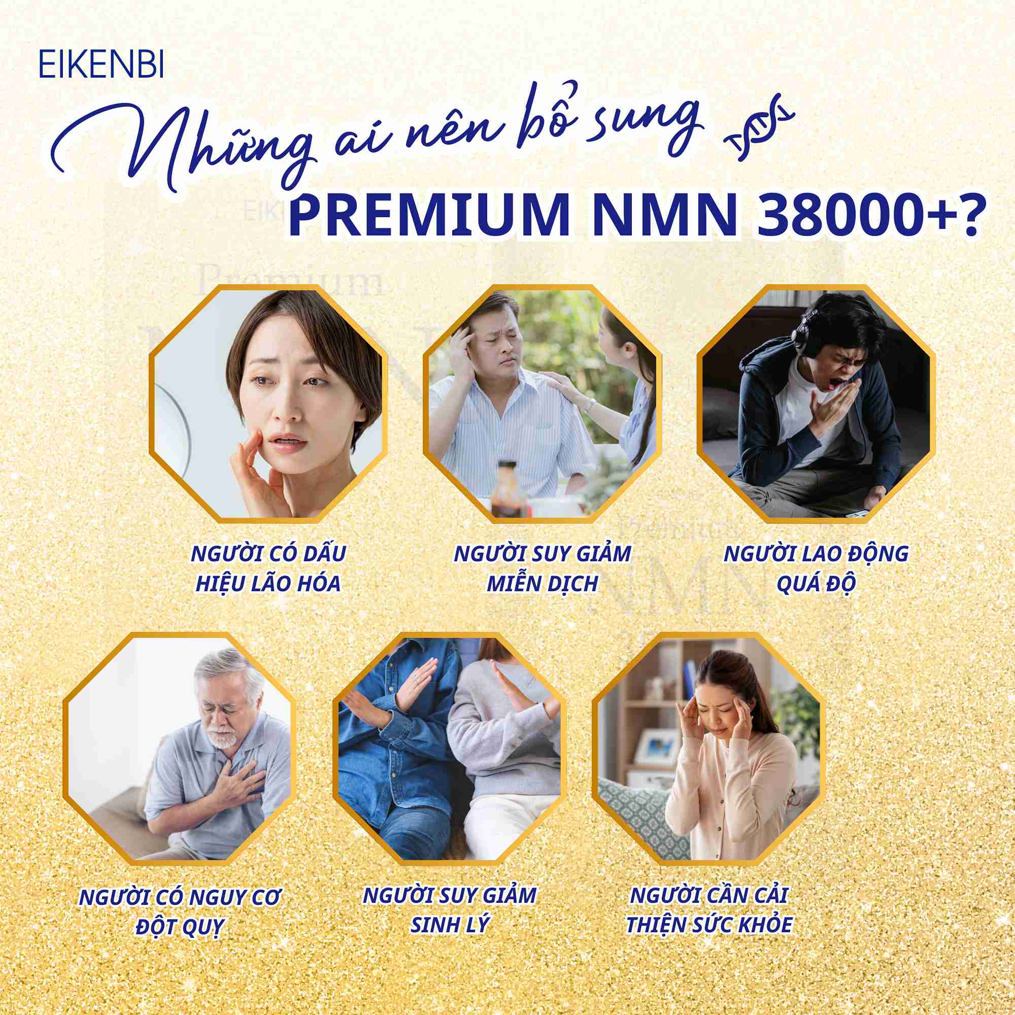 Đối Tượng Sử Dụng Viên Uống Chống Lão Hóa NMN 38000+ Eikenbi