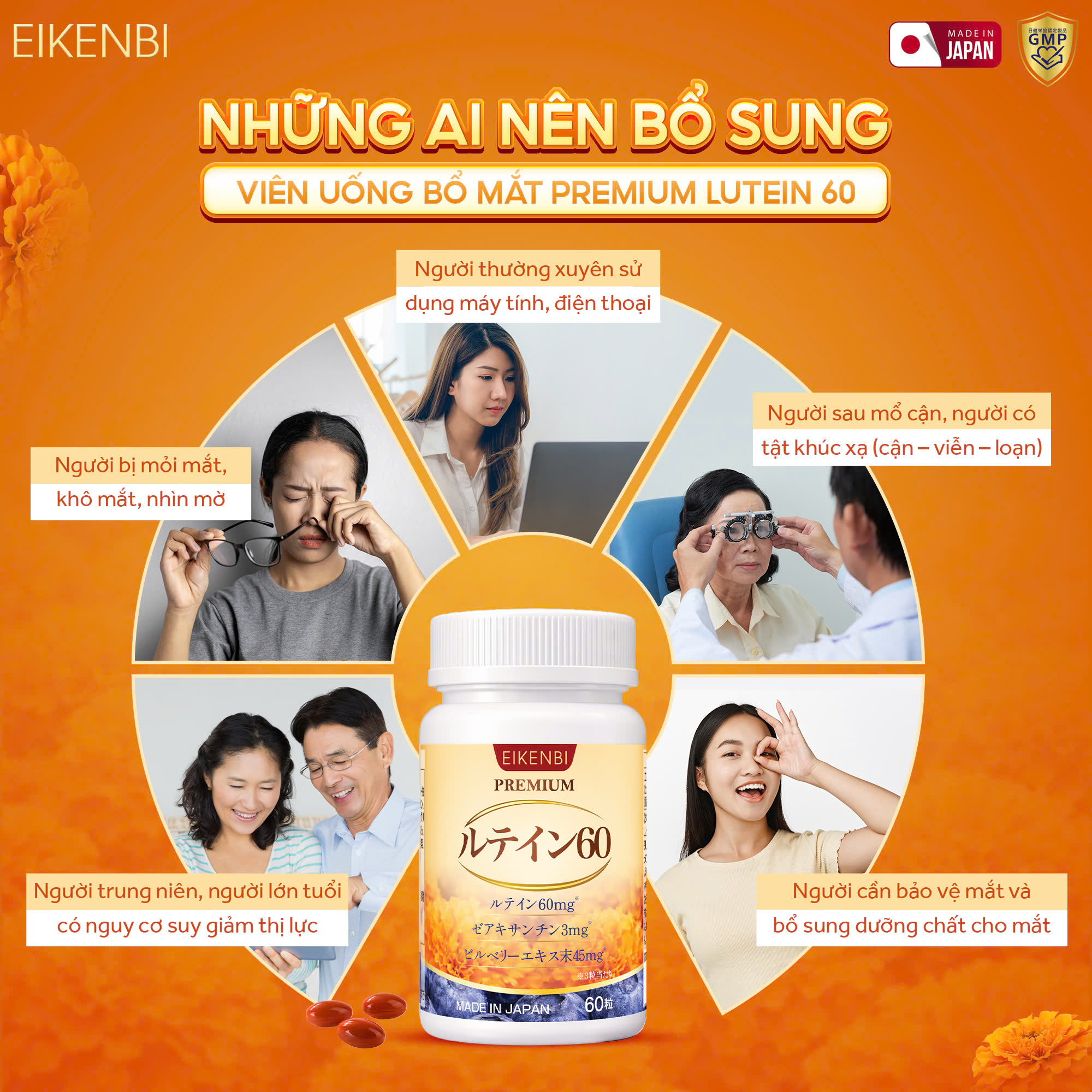 Đối Tượng Sử Dụng Viên Uống Bổ Mắt, Cải Thiện Thị Lực Premium Lutein