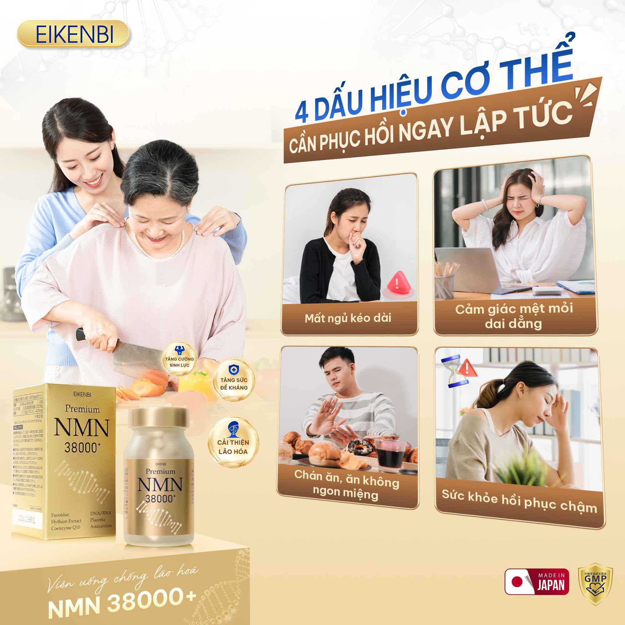 Đối Tượng Sử Dụng Viên Uống Chống Lão Hóa NMN 38000+ Eikenbi
