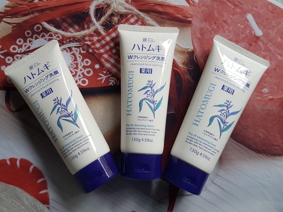 Hướng dẫn sử dụng sữa rửa mặt ý dĩ Hatomugi Cleansing & Facial Washing