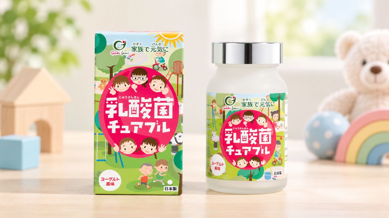 Kẹo lợi khuẩn Genki Fami Nyusankin Chuaburu