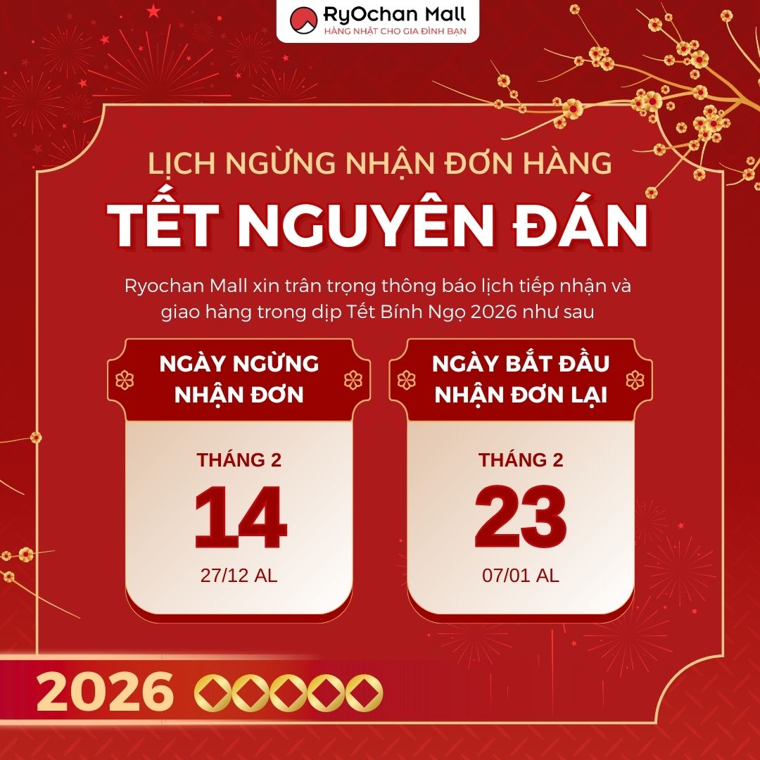 Lịch ngừng nhận đơn hàng dịp Tết Nguyên Đán 2026