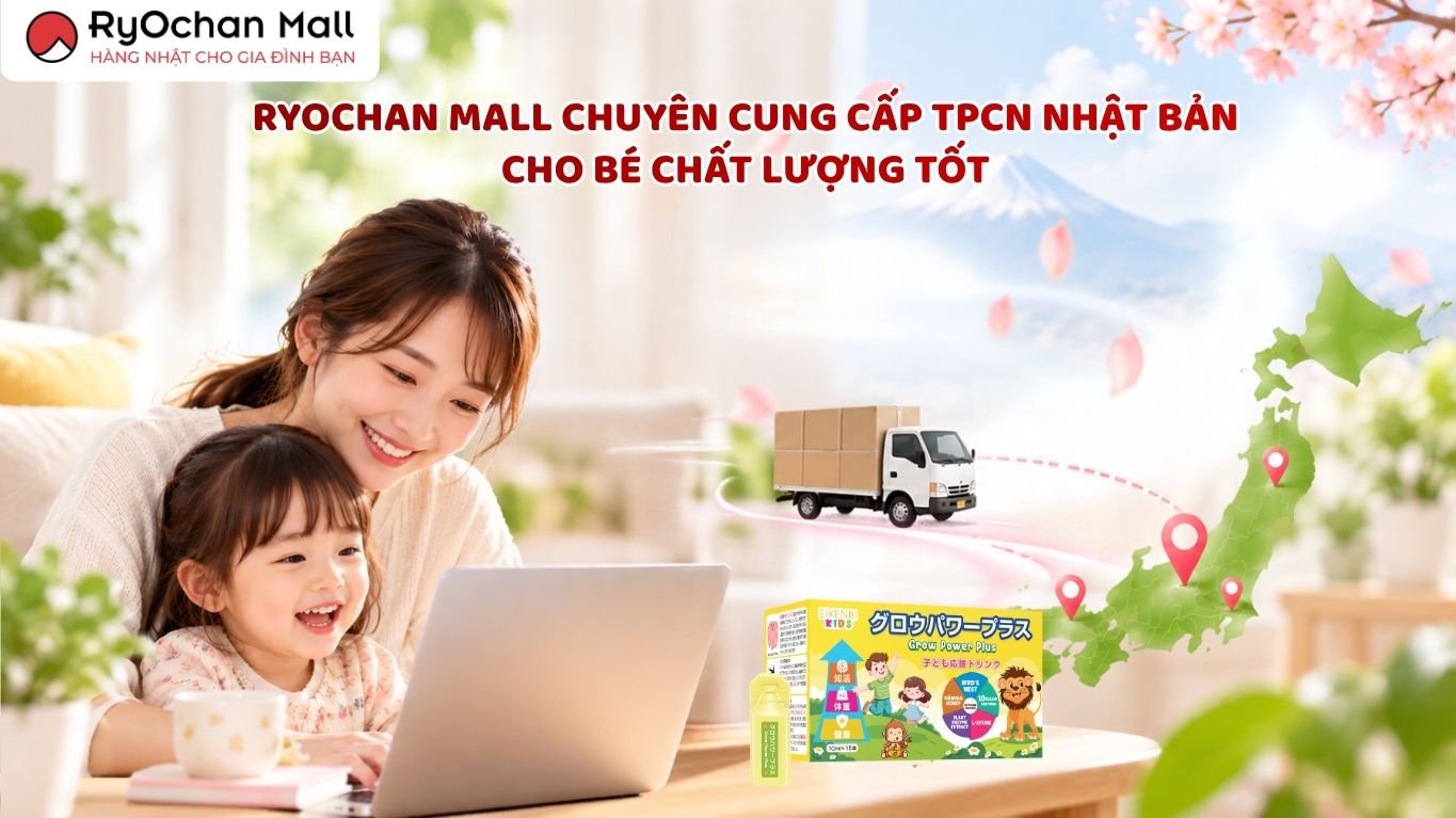 Ryochan Mall chuyên cung cấp TPCN Nhật giúp bé tăng cân uy tín, chất lượng tốt