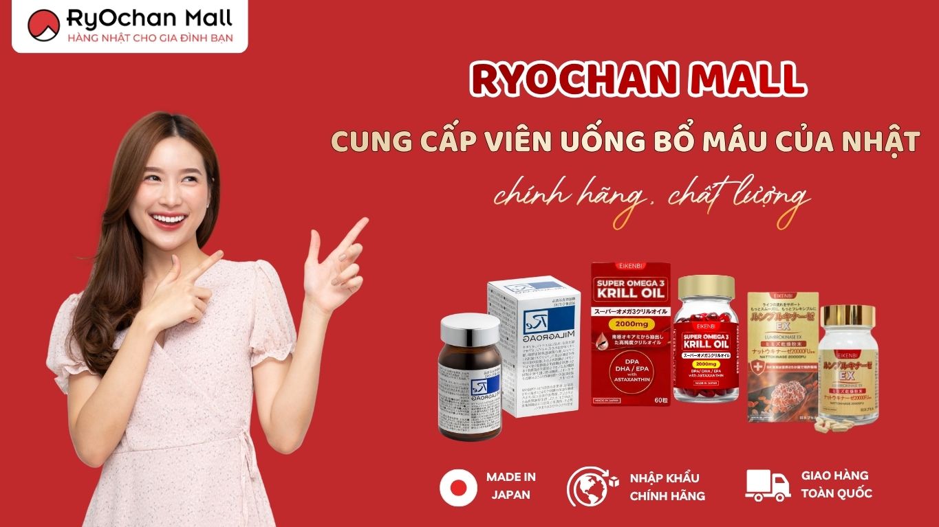 Ryochan Mall là địa chỉ chuyên cung cấp viên uống bổ máu của Nhật chính hãng