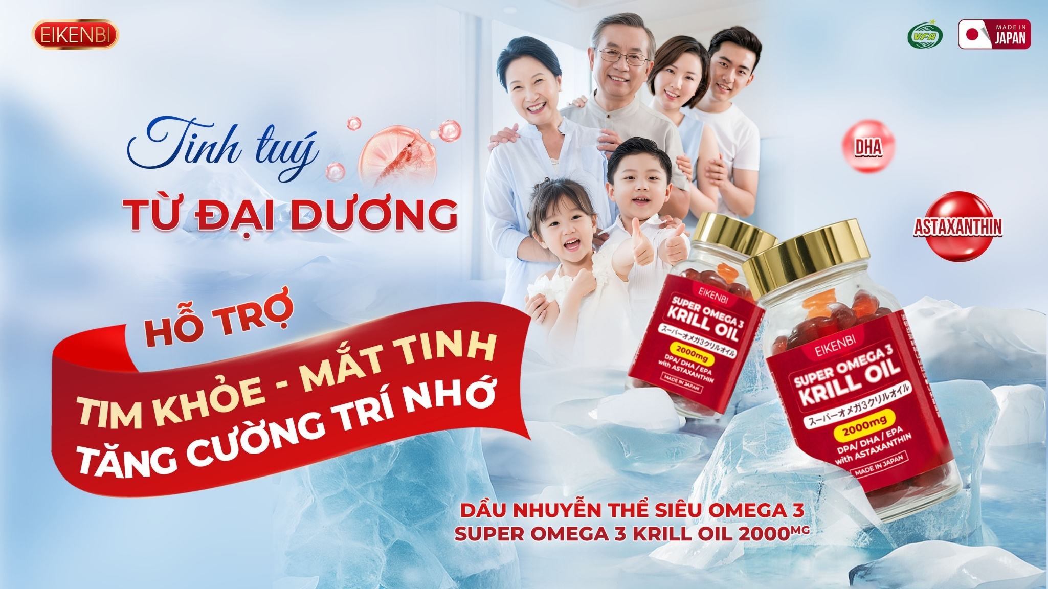 Super Omega 3 Krill Oil 2000mg Eikenbi
