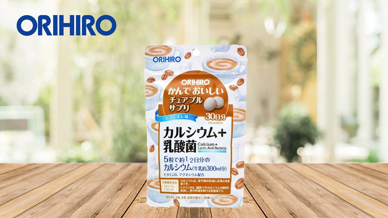 Viên nhai bổ sung Canxi và lợi khuẩn Orihiro 150 Viên