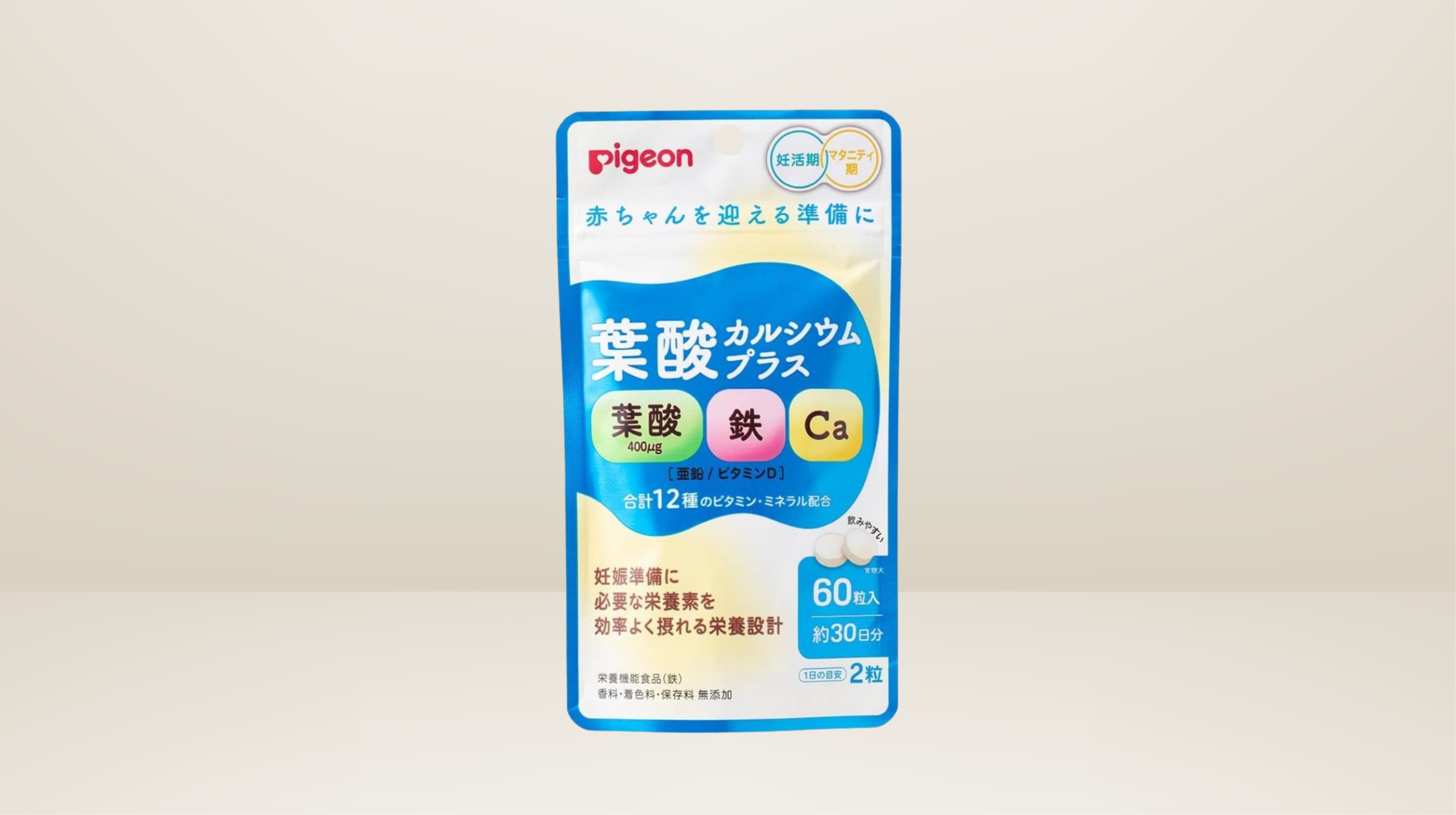 Viên uống Acid Folic và Canxi Pigeon