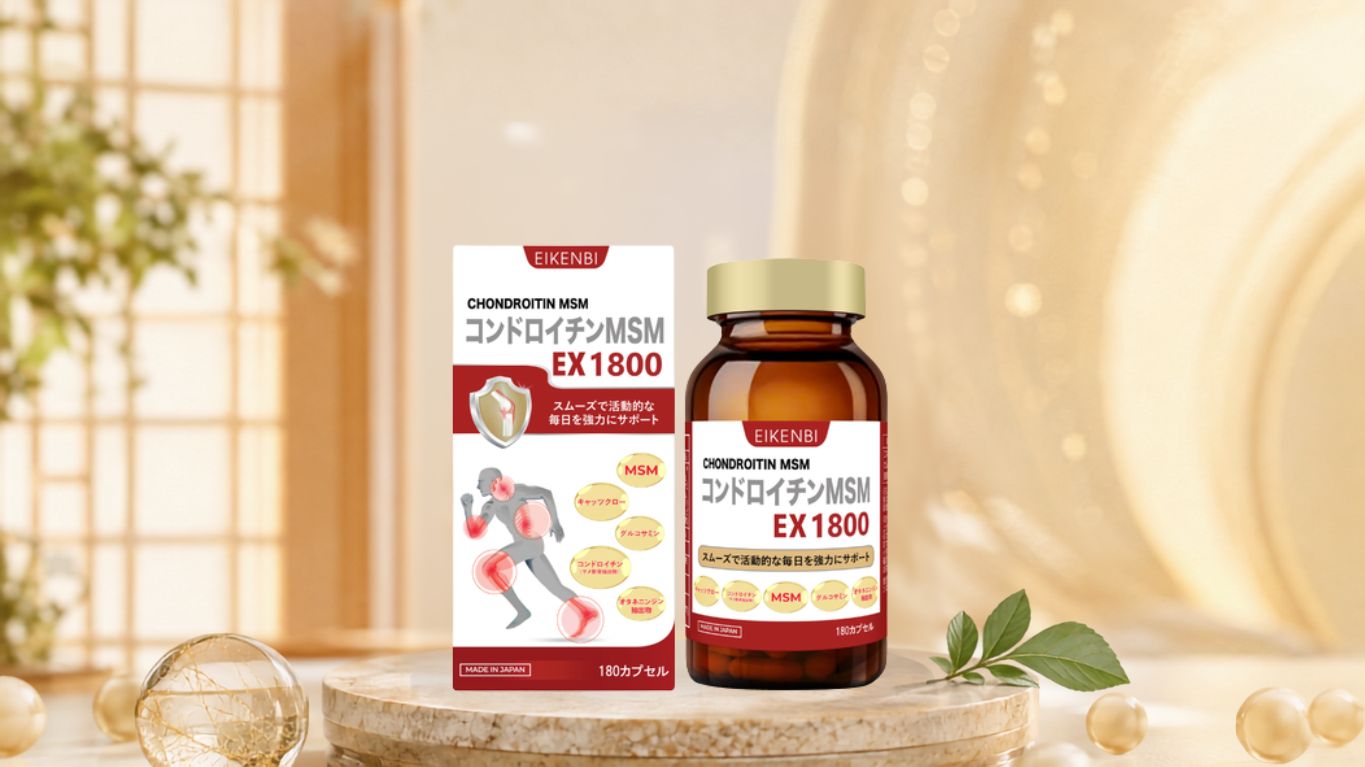 Viên Uống Bổ Xương Khớp Sụn Cá Mập Cao Cấp Chondroitin MSM Ex1800 Eikenbi