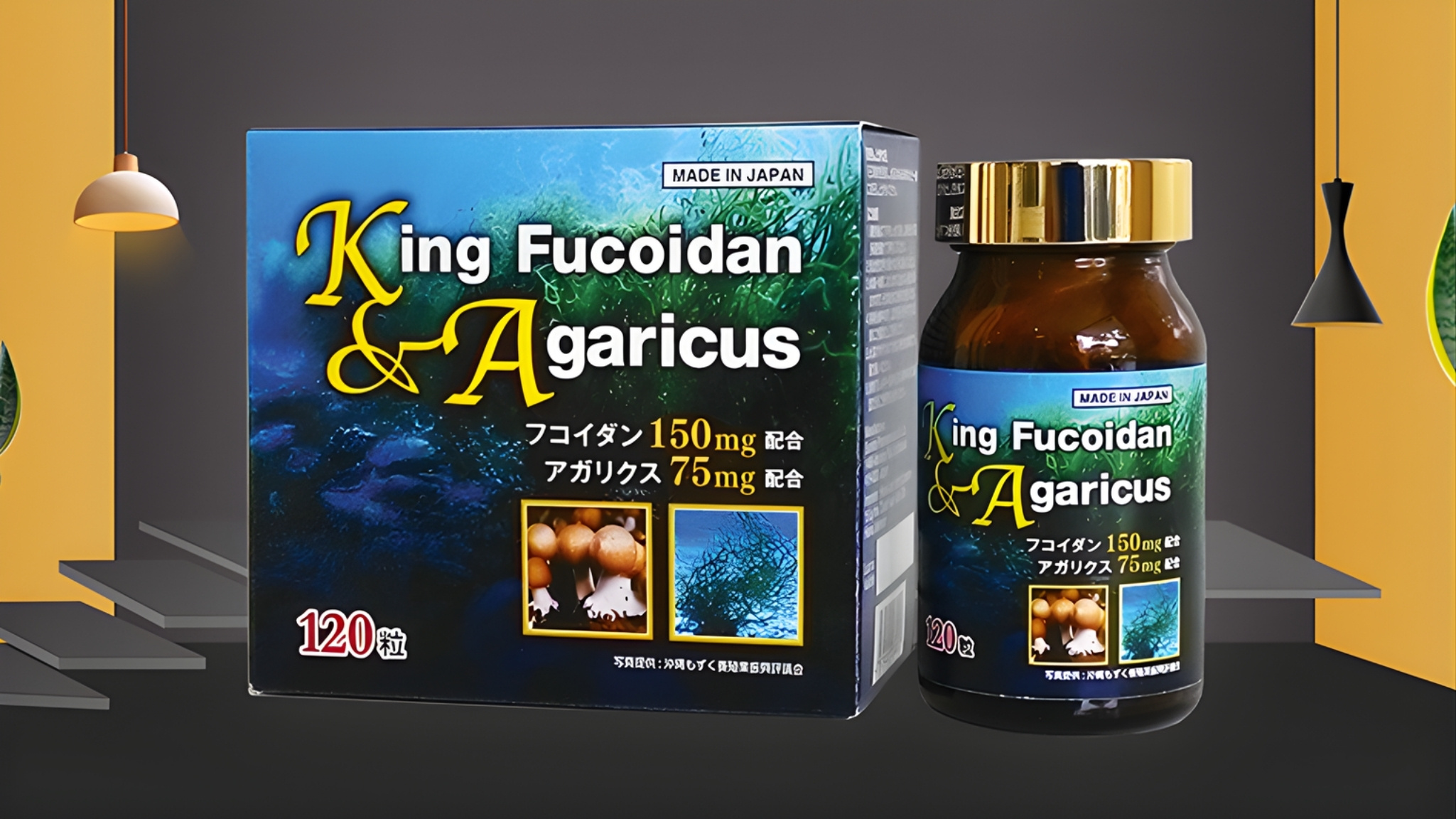 Viên uống Fucoidan King Fucoidan & Agaricus