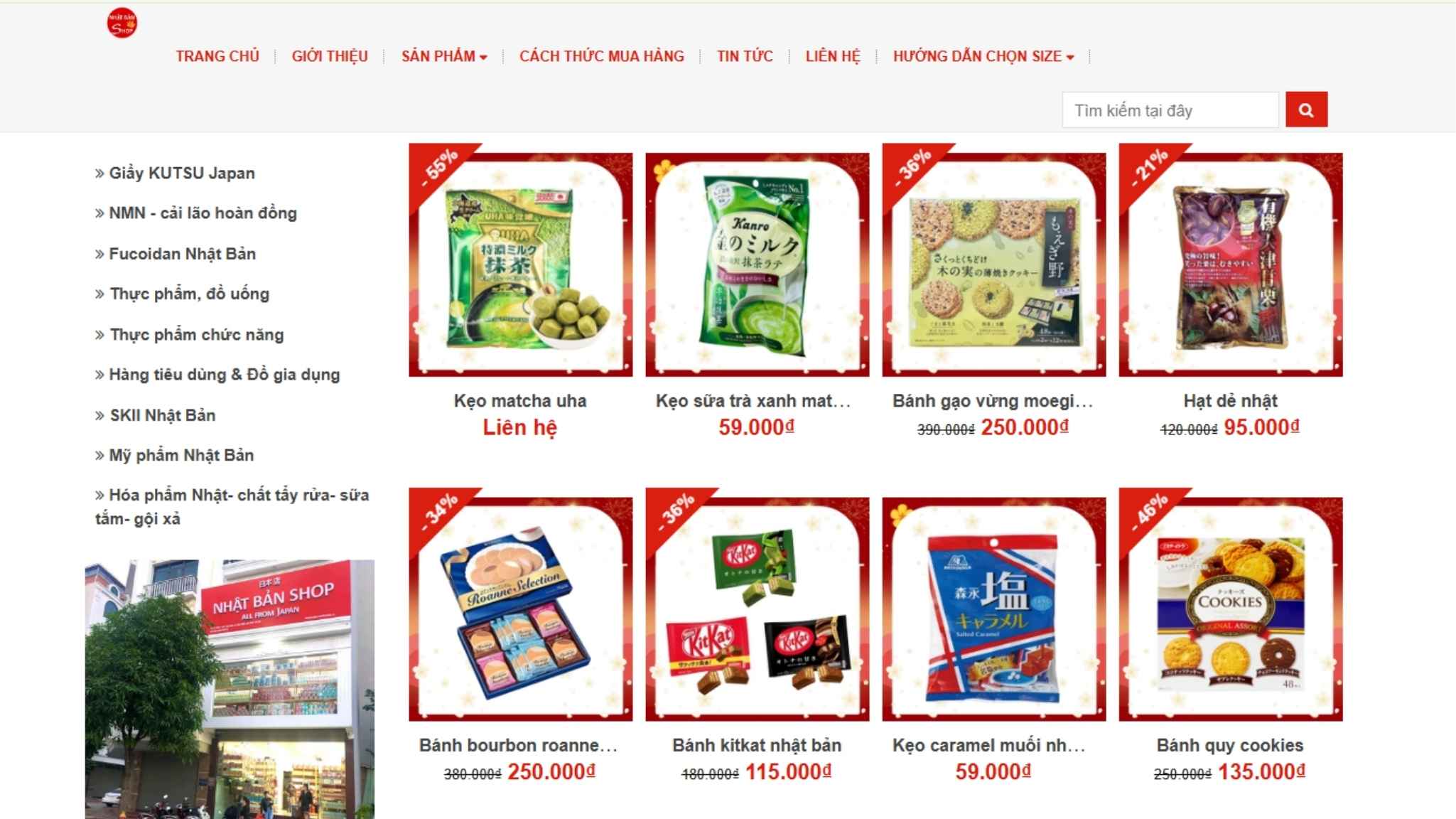 Website Nhật Bản shop