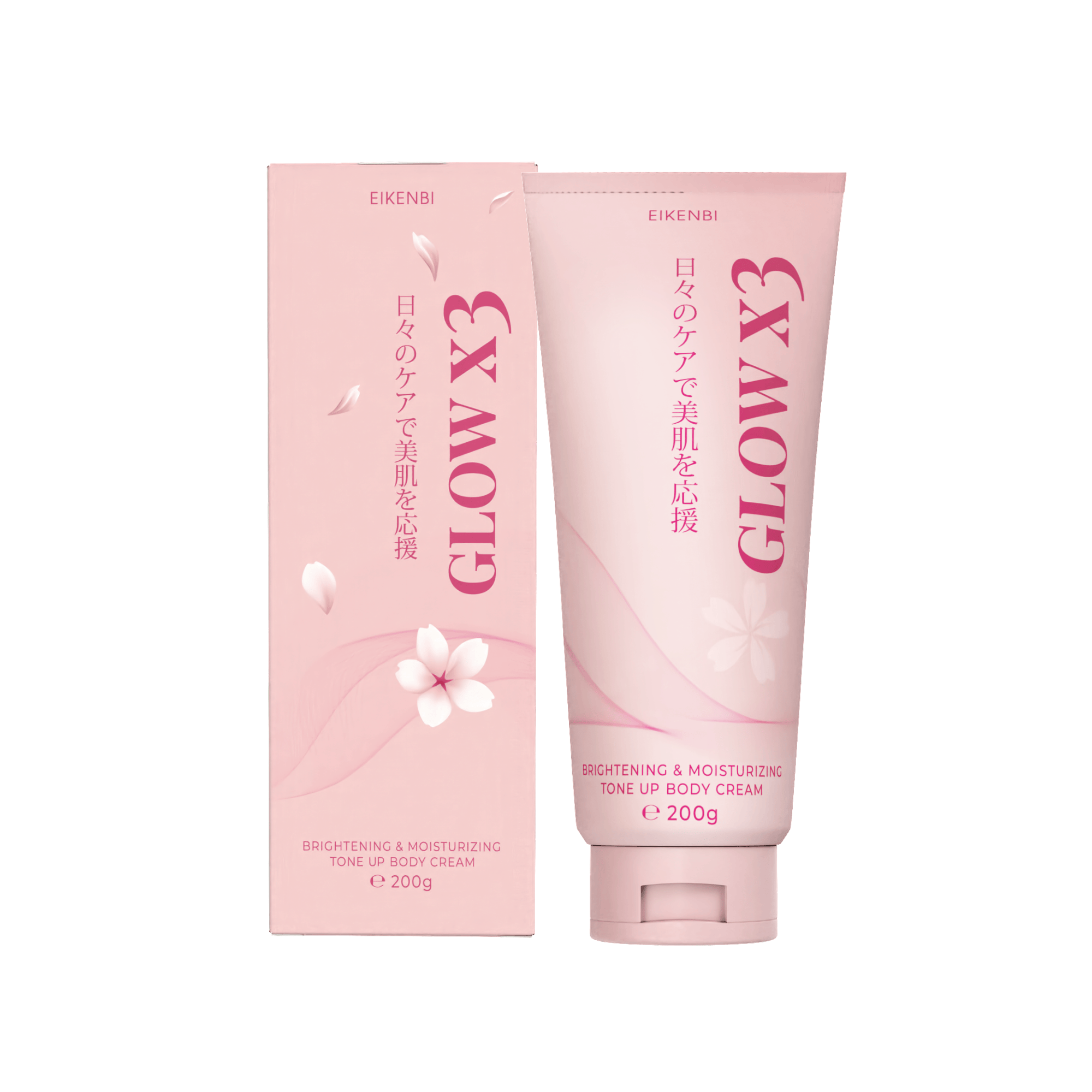 Kem Kích Trắng Body Nâng Tone Glow X3 Eikenbi 200gr