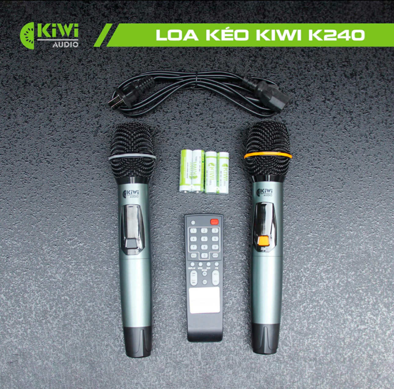 LOA DI ĐỘNG KIWI K240 ( 2 BASS 40 )