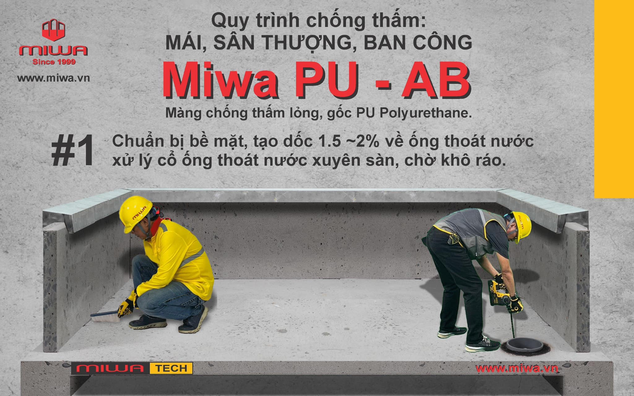 Vệ sinh và chuẩn bị bề mặt