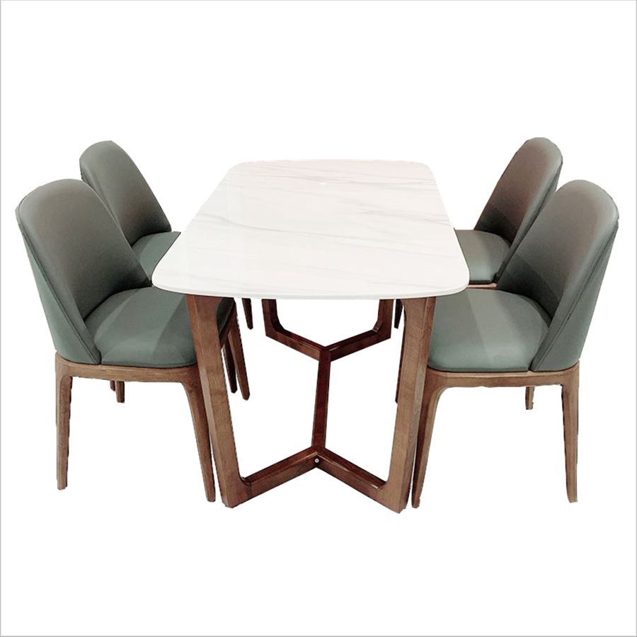 Bộ bàn ăn concorde 4 ghế grace BBA-09