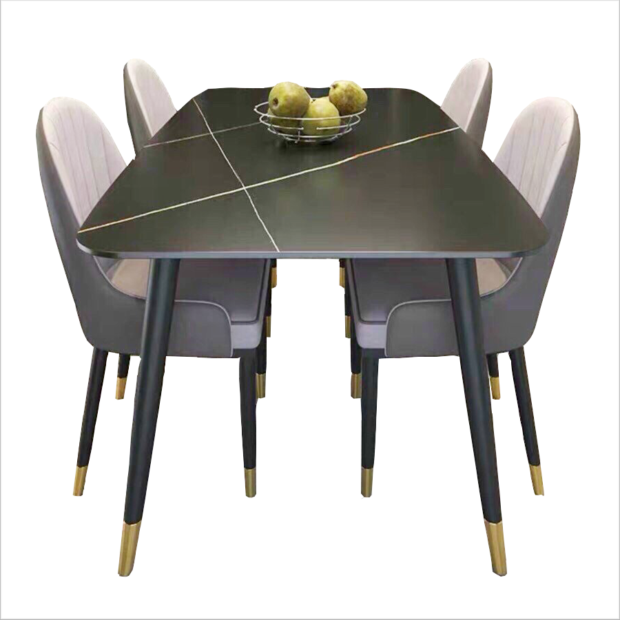 Bộ bàn ăn mặt đá 4 ghế monet BBA-35