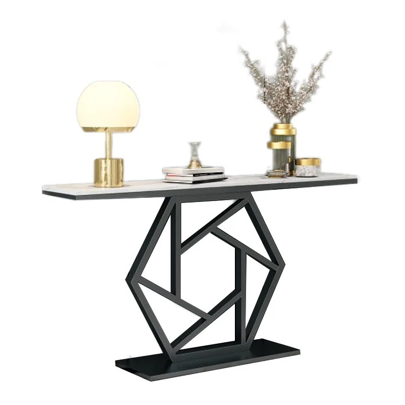 Bàn console chân sắt mặt đá 300x1200x850mm BCL-39