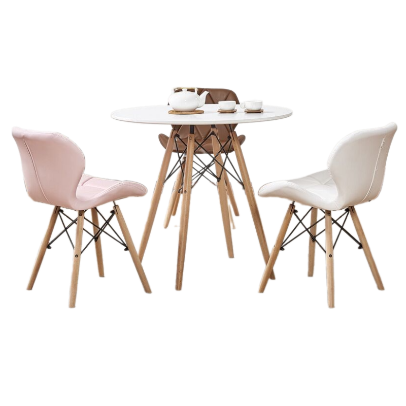 Bộ bàn tròn 3 ghế tiếp khách lễ tân hiện đại BBC-26