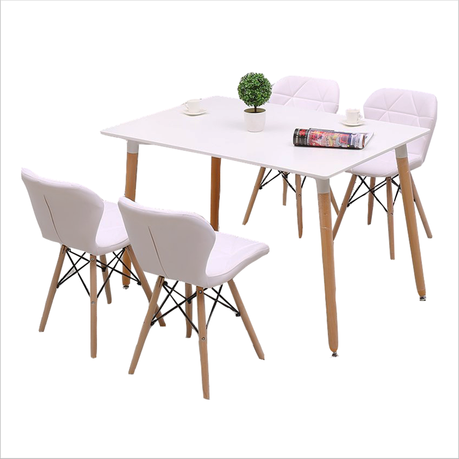 Bộ bàn ăn 4 ghế cánh bướm giá rẻ TPHCM BBA-01
