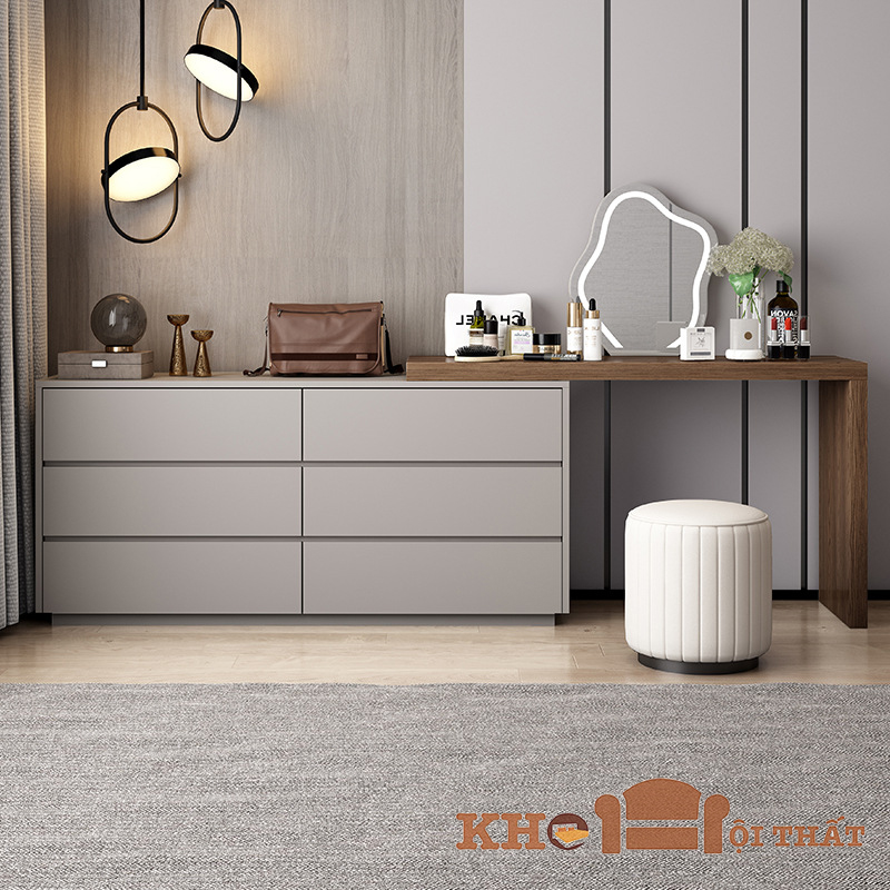 Bộ bàn trang điểm kết hợp tủ trang trí BTD-12