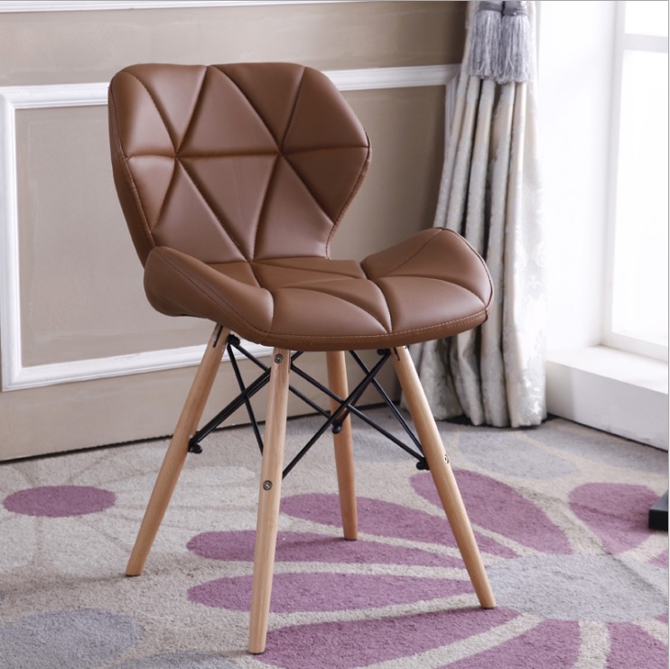 Ghế cafe - Ghế phòng ăn bọc nệm da tam giác GCF-05