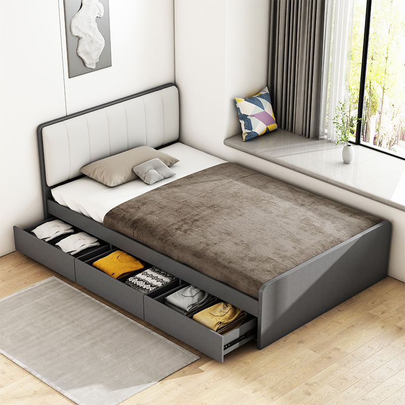 Giường ngủ gỗ MDF đầu giường bọc nệm GNG-08