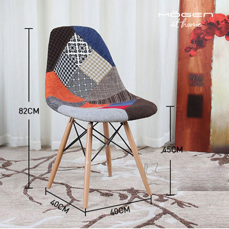 Ghế eames bọc vải thổ cẩm GCF-09