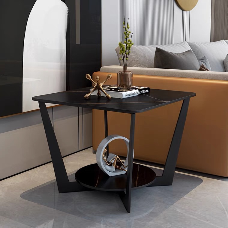 Bàn sofa hiện đại hình vuông 2 tầng BTS-94