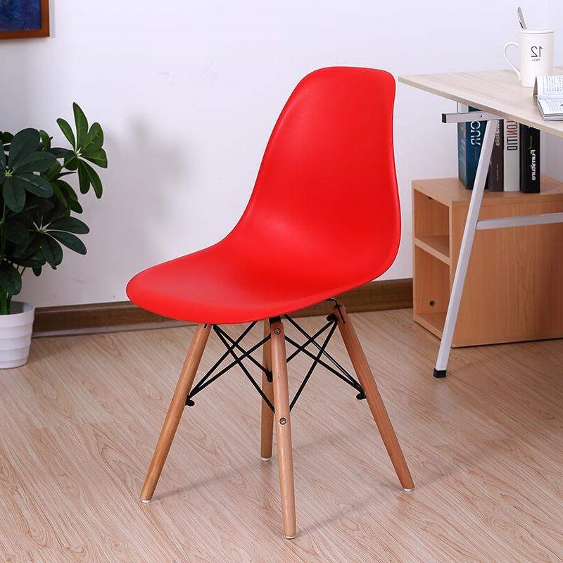 Ghế eames nhựa chân gỗ, ghế ăn - ghế cafe giá rẻ GCF-01
