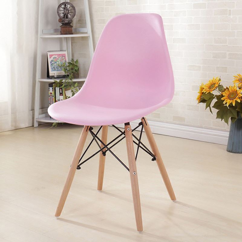 Ghế eames nhựa chân gỗ, ghế ăn - ghế cafe giá rẻ GCF-01