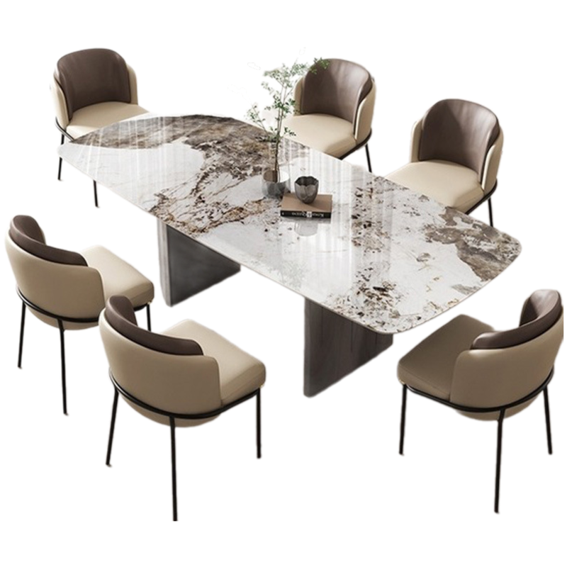 Bộ bàn ăn cao cấp 6 ghế minotti BBA-36