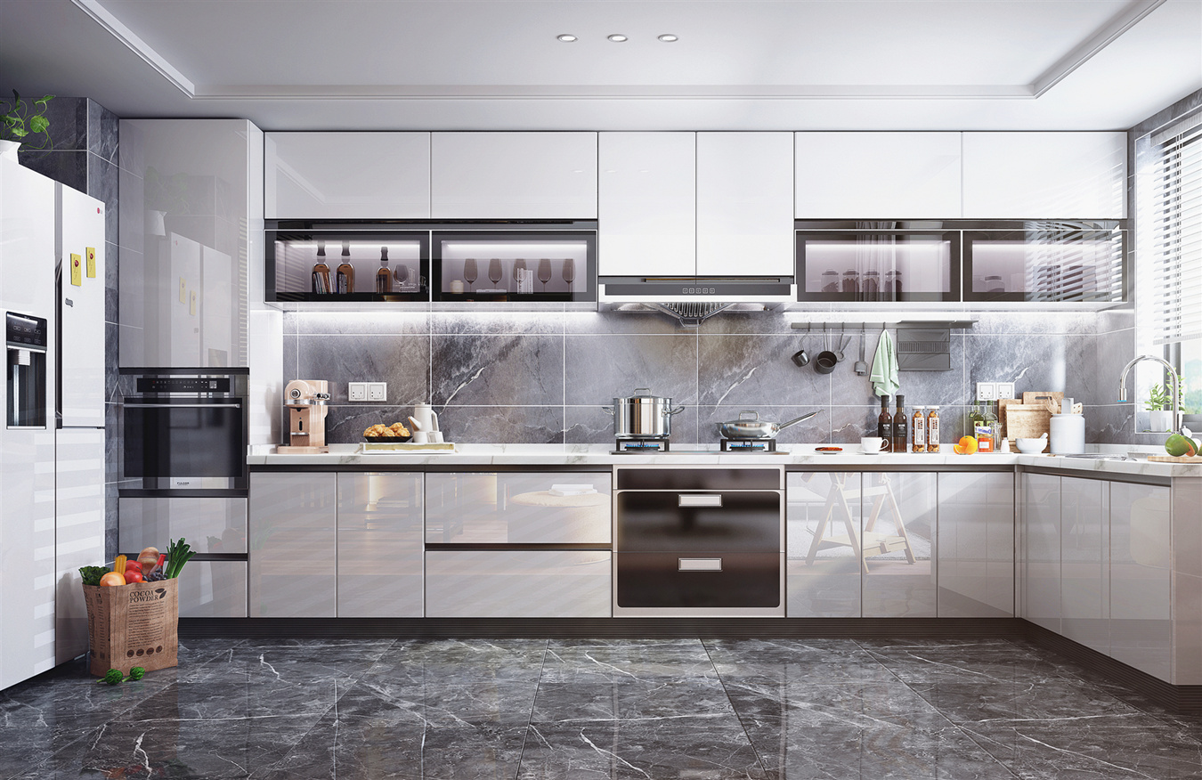 Tủ bếp Acrylic cao cấp TB-22