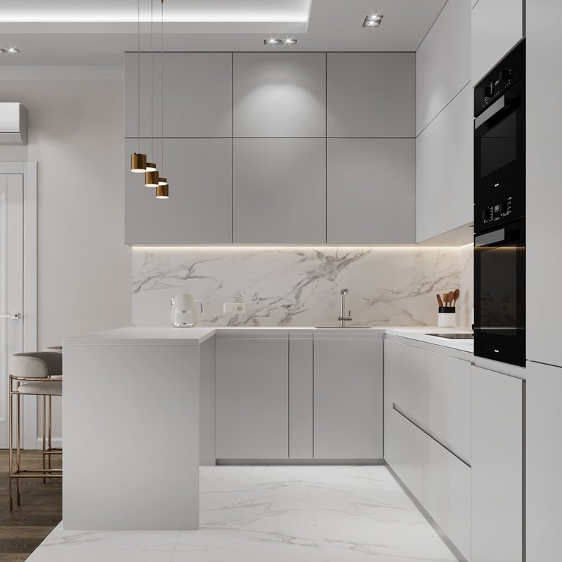 Tủ bếp gỗ công nghiệp TB-01