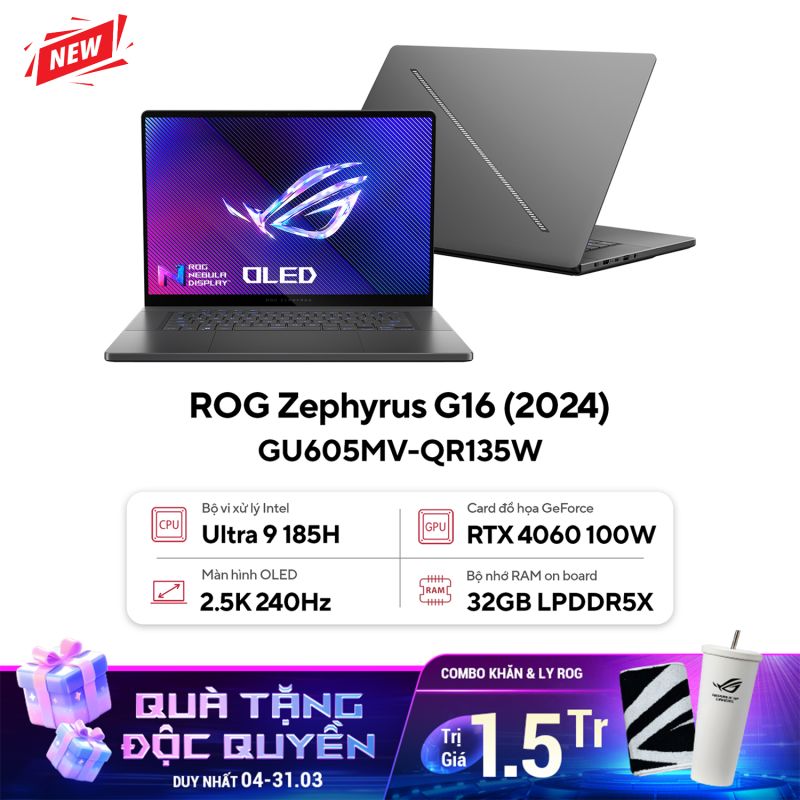 MUA ROG ZEPHYRUS G14/G16 OLED 2024 - NHẬN QUÀ TẶNG GIỚI HẠN