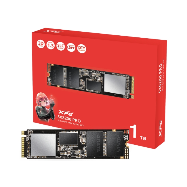 Ổ cứng SSD Adata XPG SX8200 Pro 1TB PCIe Gen3x4 M.2 2280