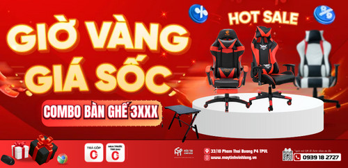 bàn ghế gaming giá rẻ chính hãng vĩnh long