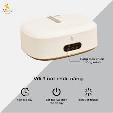 Máy sấy quần áo cho bé gần đèn Led tiệt trùng MOAZBEBE MB048