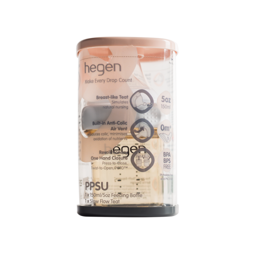 Bình sữa Hegen PPSU 150ml núm ti size S từ 1 – 3 tháng