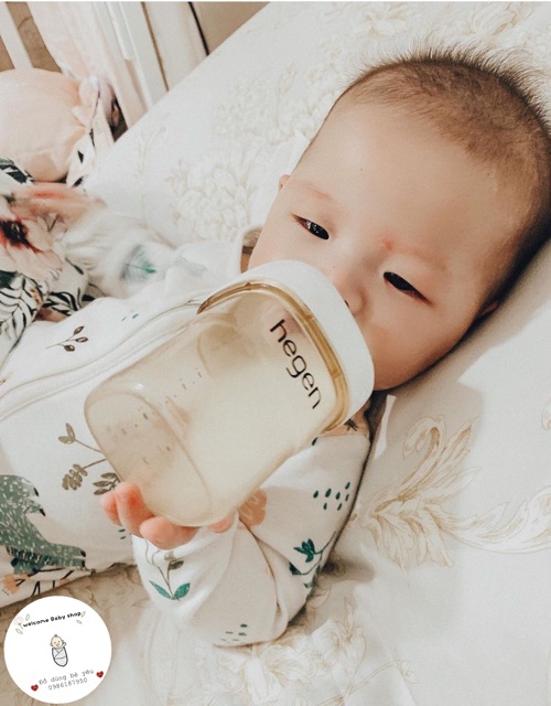 Bình sữa Hegen PPSU 150ml núm ti size S từ 1 – 3 tháng