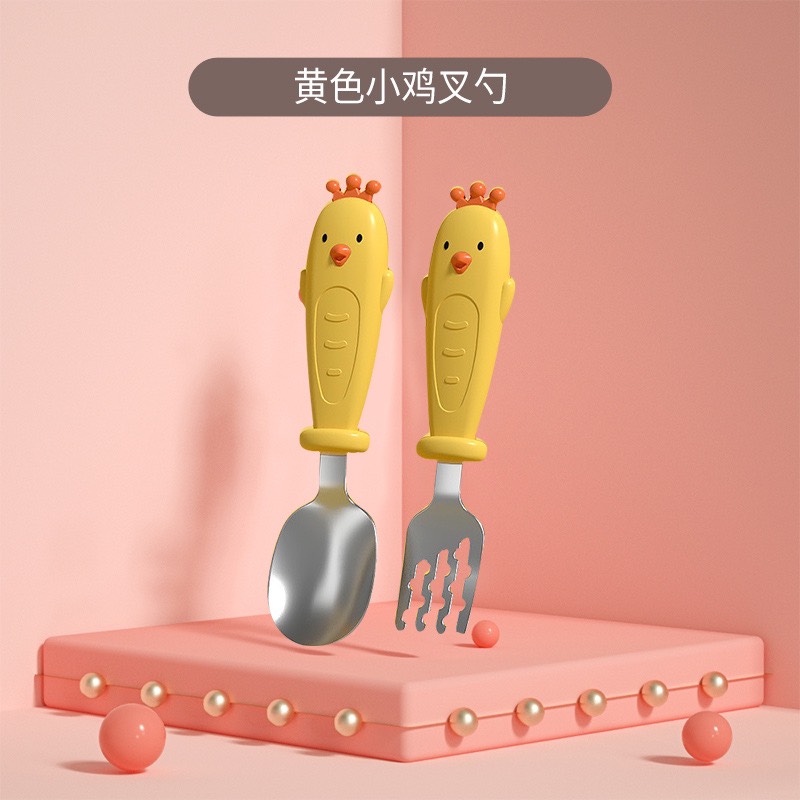 Set thìa dĩa gà kèm hộp