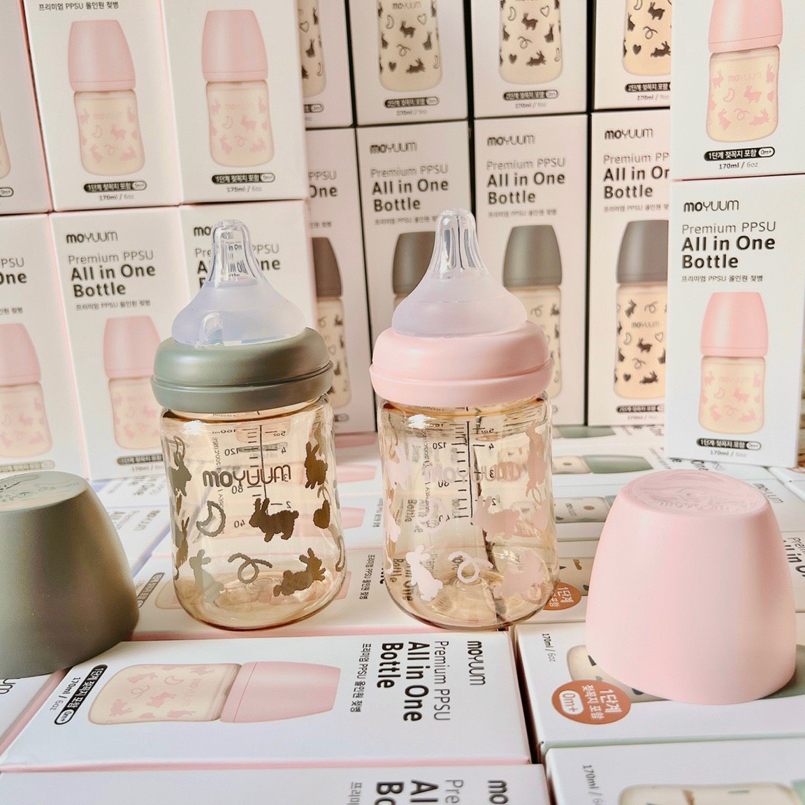 Bình sữa moyuum Họa tiết 170 ml