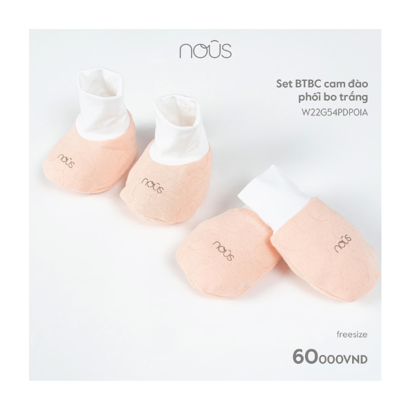 Set BTBC cam đào phối bo trắng