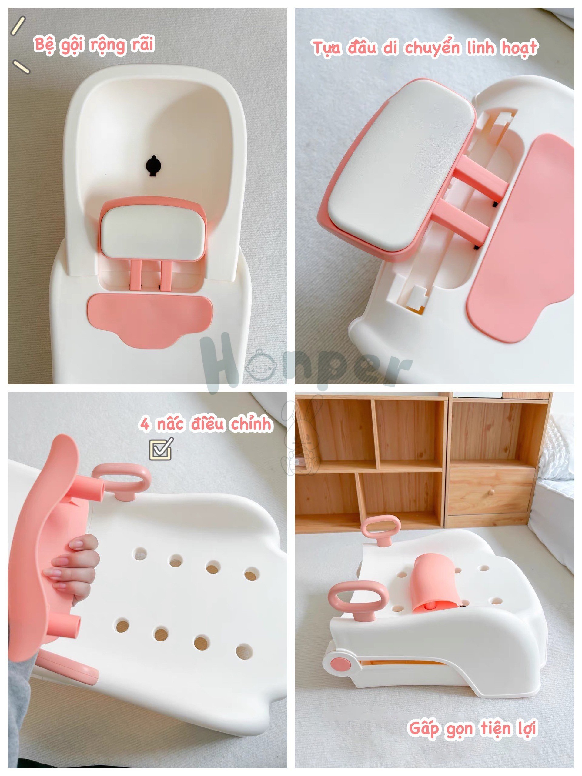 Ghế gội đầu honper gấp gọn