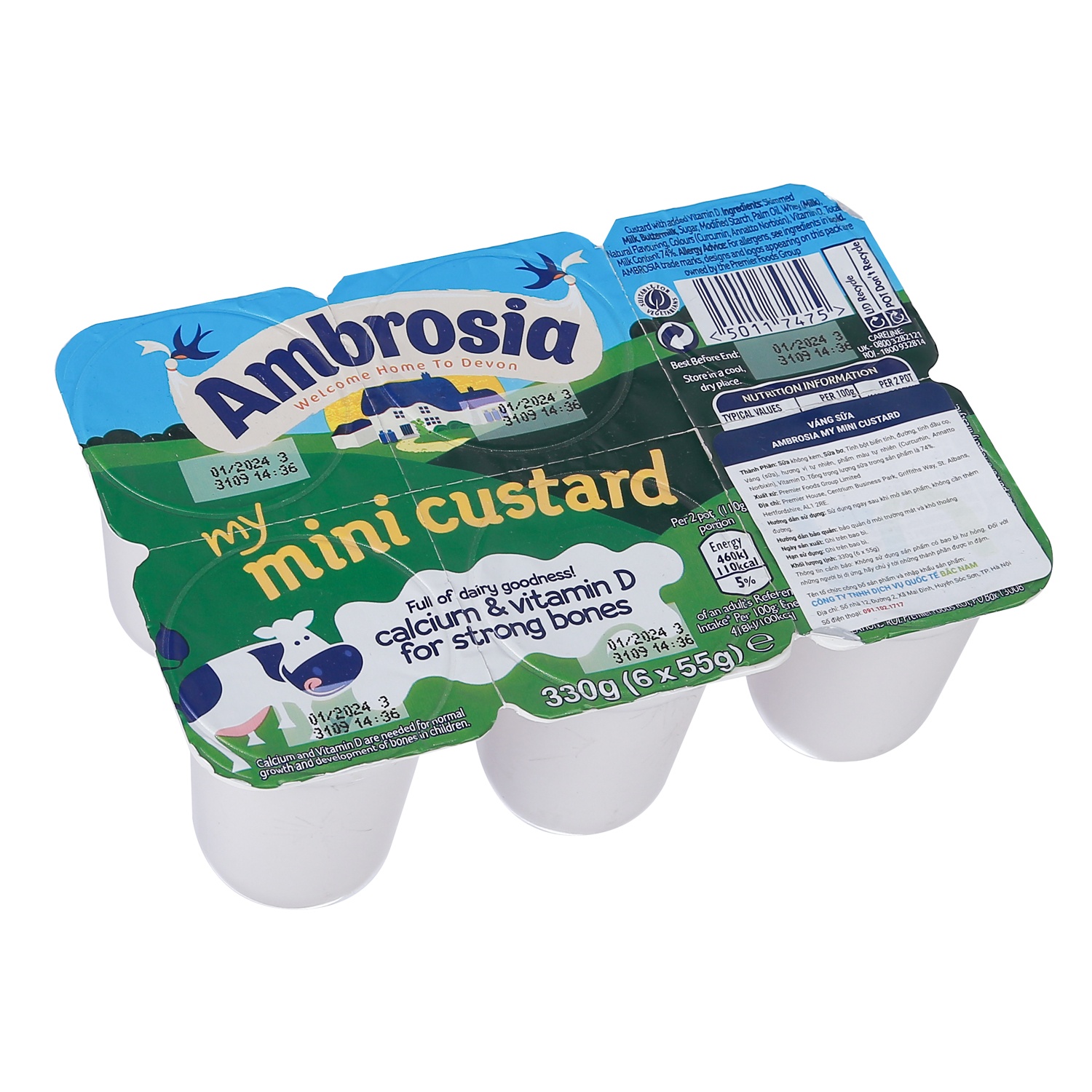 Váng sữa Ambrosia truyền thống - vỉ