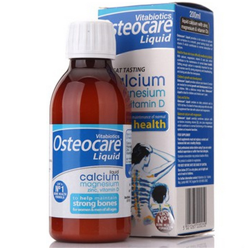 Siro Vitabiotics Osteocare bổ sung canxi giúp xương chắc khỏe cho trẻ em (Chai 200ml)