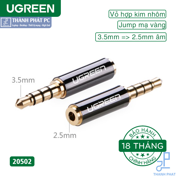 Đầu chuyển đổi Audio 3.5mm sang 2.5mm Ugreen 20502